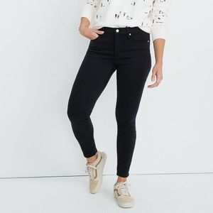 Madewell 9" Rise Skinny Jeans in Lunar Wash Black, Women’s 32